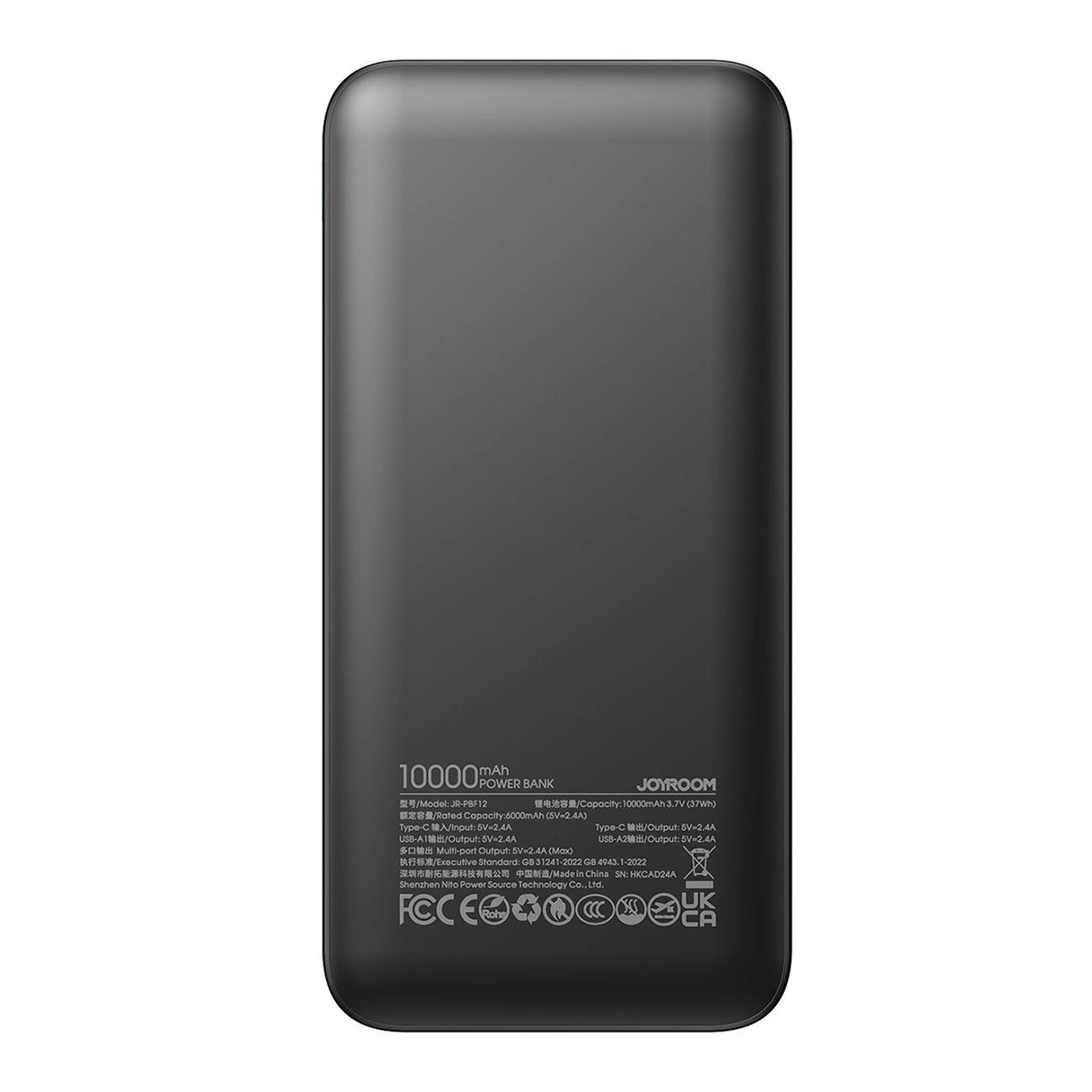 Powerbank Joyroom – 10 000 mAh, 2,4A, 2x USB-A, 1x USB-C - Blanc