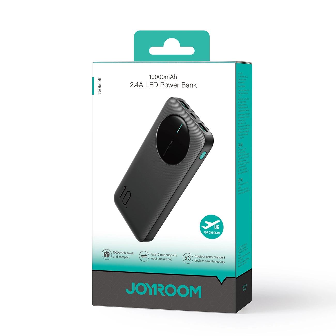 Powerbank Joyroom – 10 000 mAh, 2,4A, 2x USB-A, 1x USB-C - Blanc