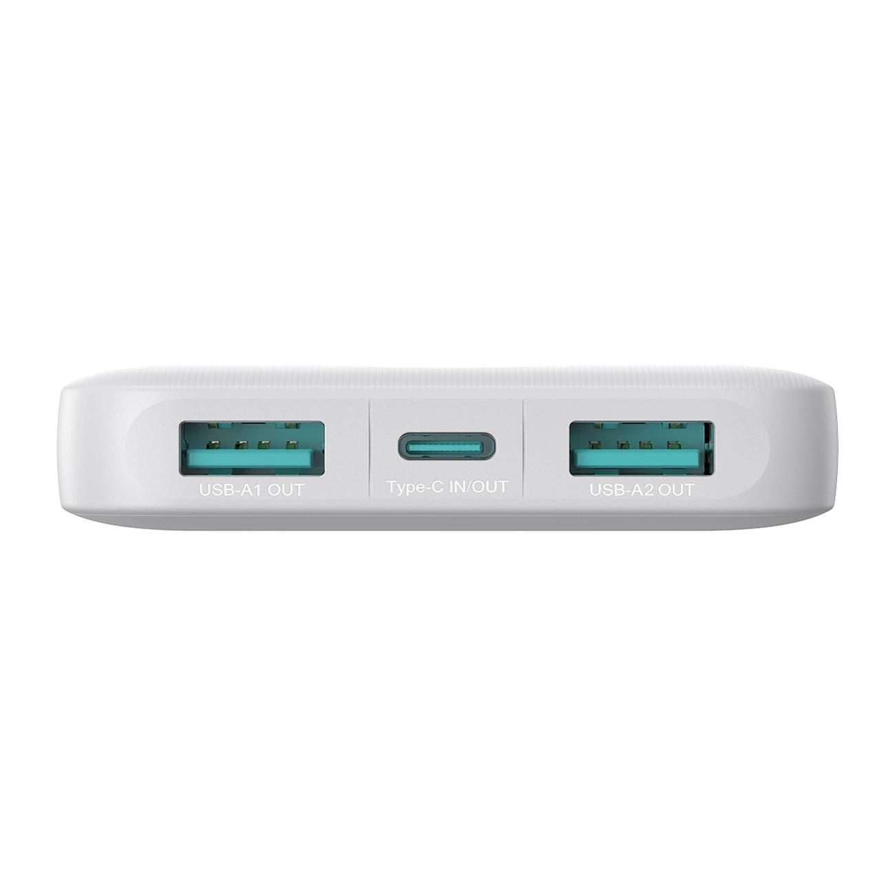 Powerbank Joyroom – 10 000 mAh, 2,4A, 2x USB-A, 1x USB-C - Blanc