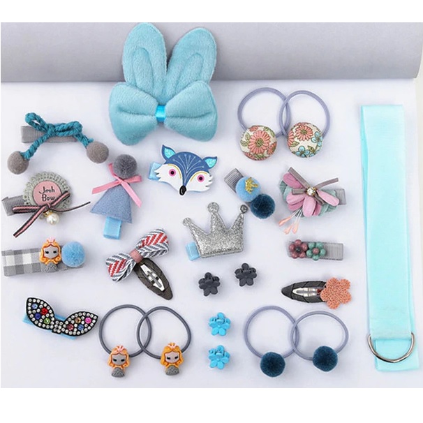 Accessoires capillaires dans la valisette Fée - TypG