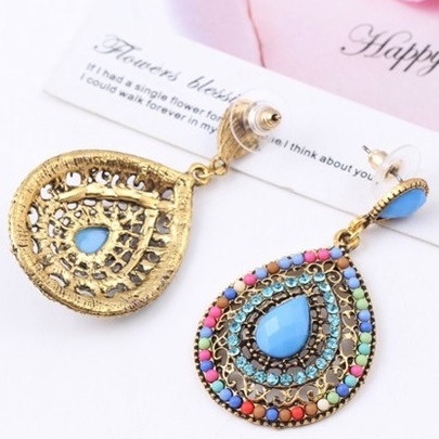Boucles d'oreilles DR-2207 - Marron