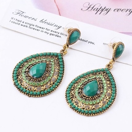 Boucles d'oreilles DR-2207 - Marron