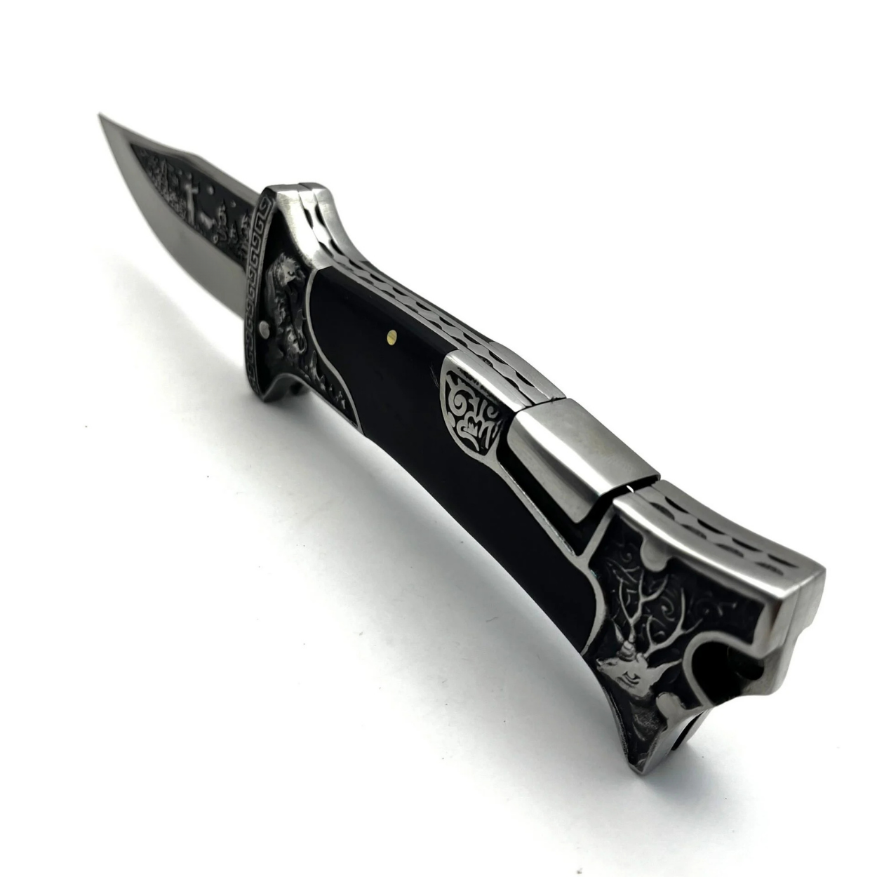Couteau pliant outdoor KB3188 - Noir / 2ème qualité