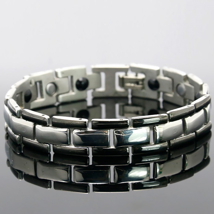Bracelet SL-3079 - Argenté/Noir