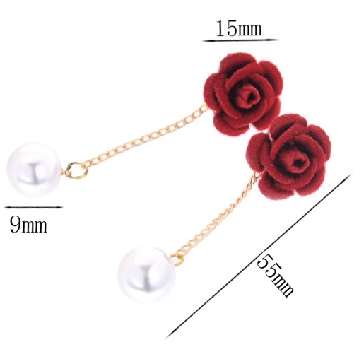 Boucles d'oreilles RO-2222 - Rouge
