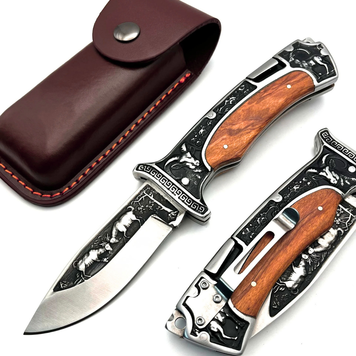 Couteau pliant outdoor A3191 - Marron