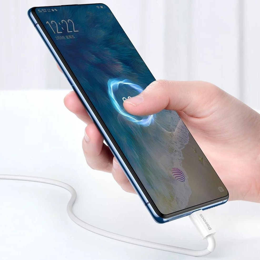 Câble de données et de charge rapide Baseus Superior MicroUSB 2A - 2m - Blanc