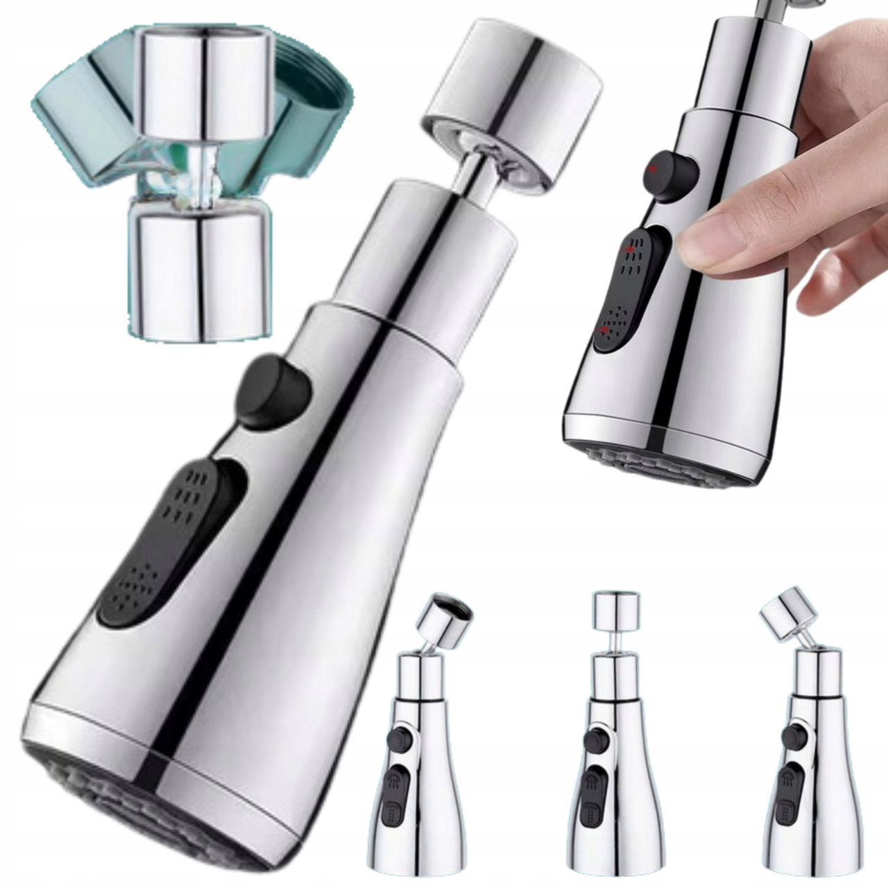 Embout économiseur d'eau pour robinet - Noir
