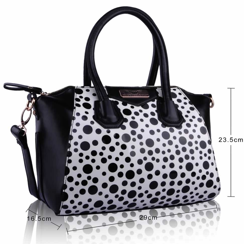 Sac banane DO-4395 - Noir / Blanc