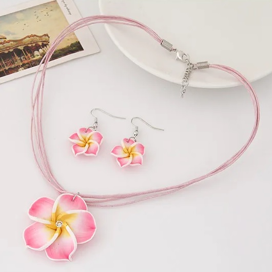 Set Fleur Bohémienne - Rose
