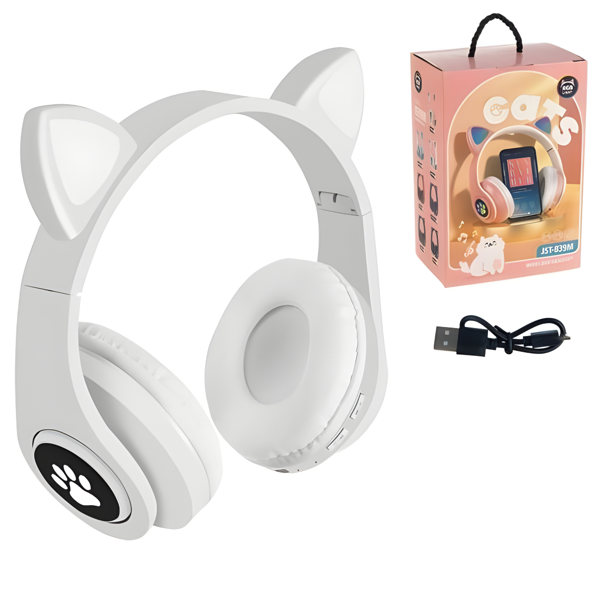 Casque sans fil LED - Turquoise