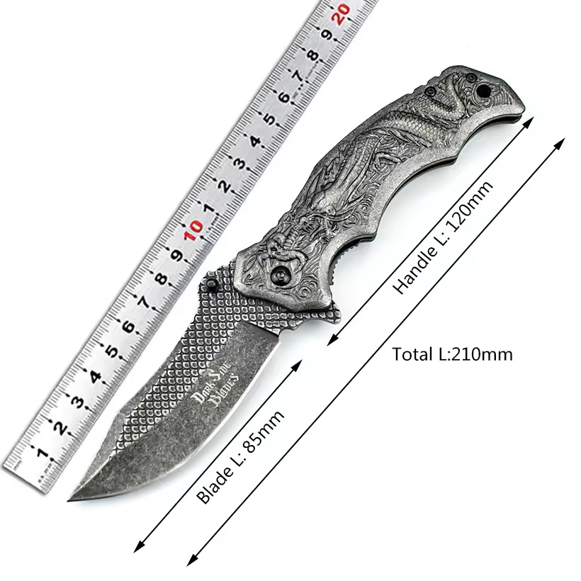 Couteau pliant GO-31702 - Argenté