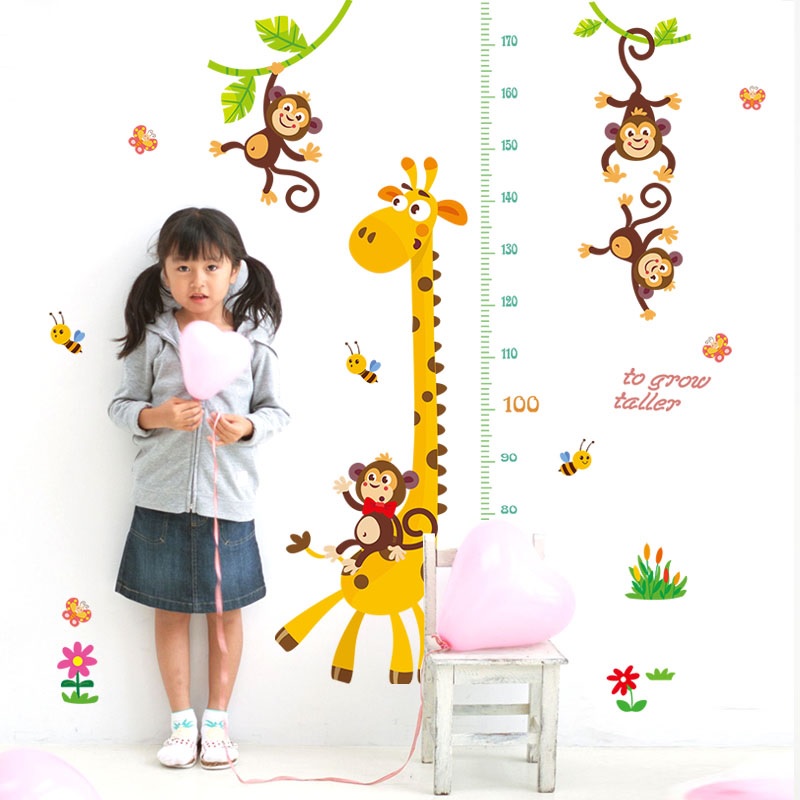 Autocollant mural / Papier peint Mètre Girafe
