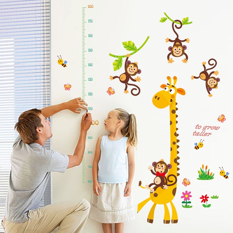 Autocollant mural / Papier peint Mètre Girafe