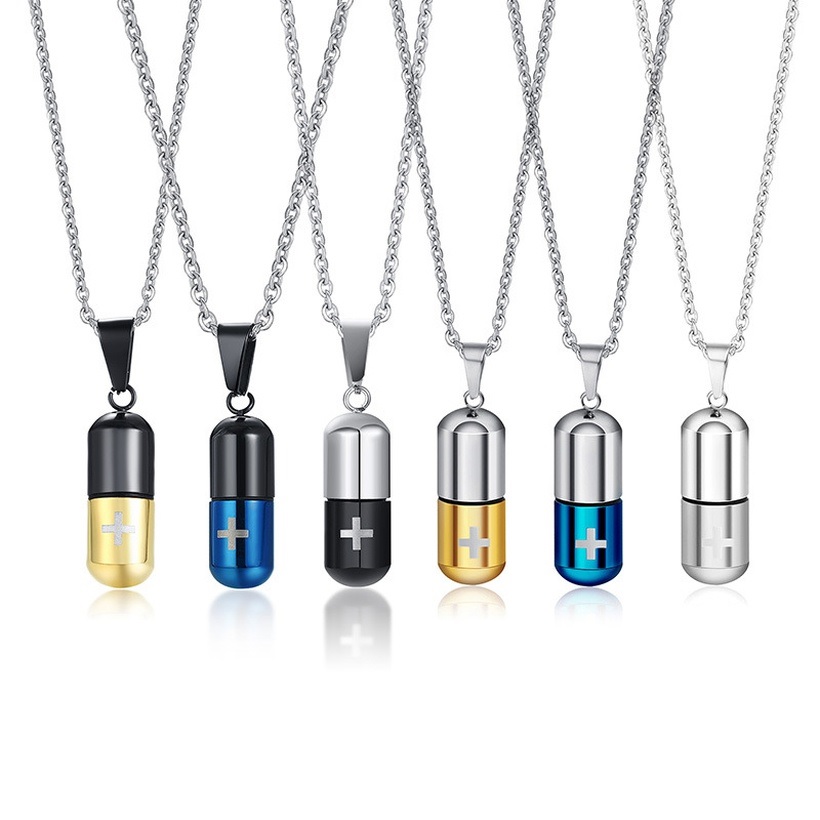 Collier PI-22810 - Argenté / Noir