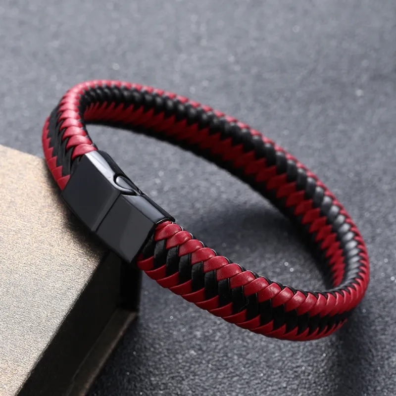 Bracelet LU-33165 - Noir / Rouge