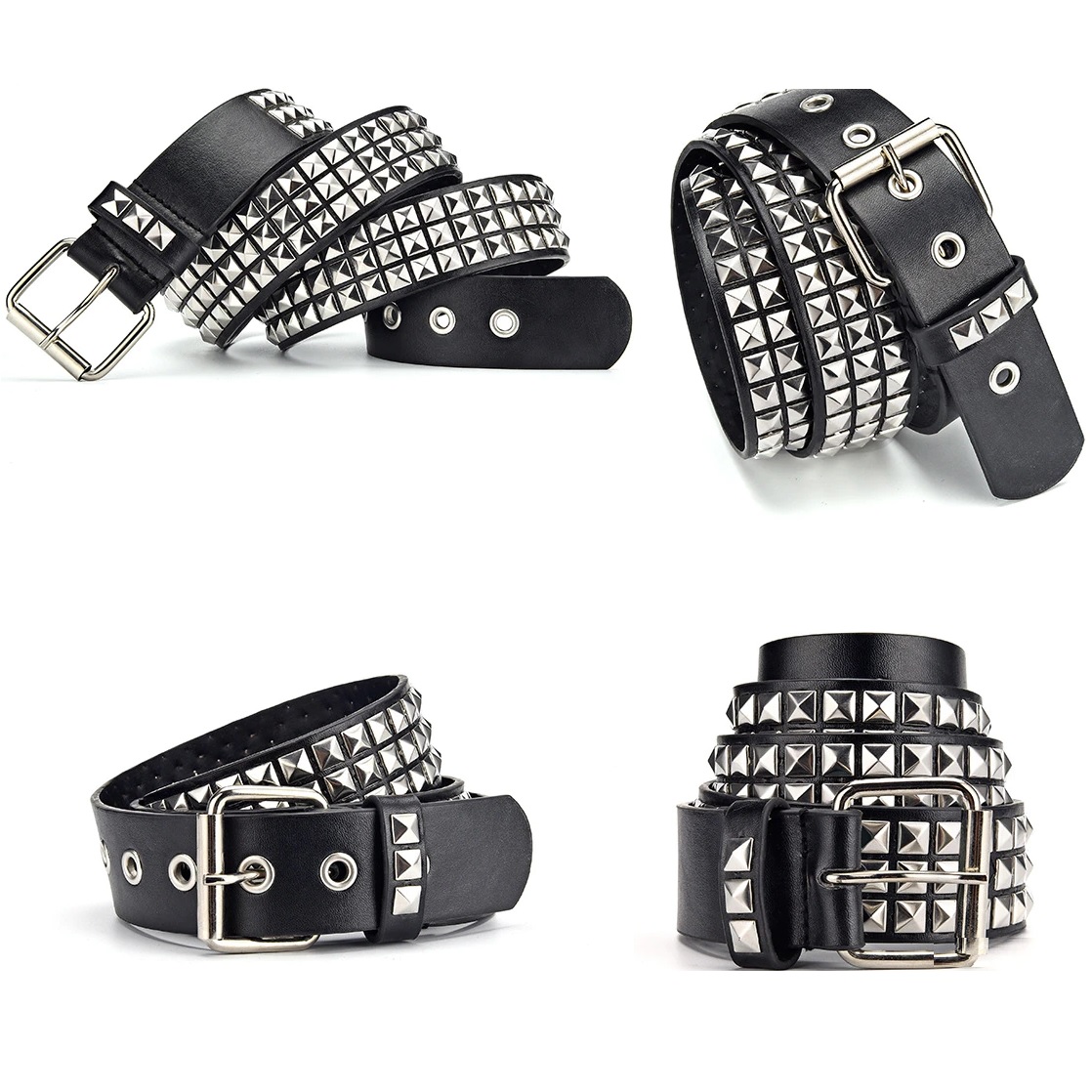 Ceinture cloutée - Noir