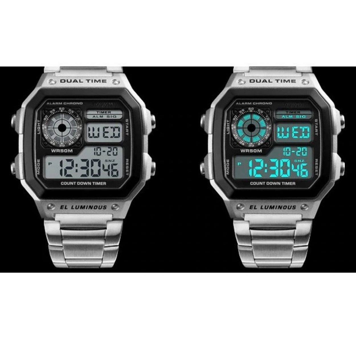 Montre numérique MA-6304 - Noir