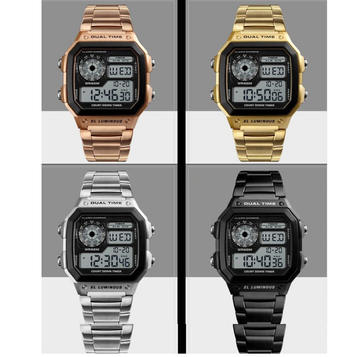Montre numérique MA-6304 - Noir