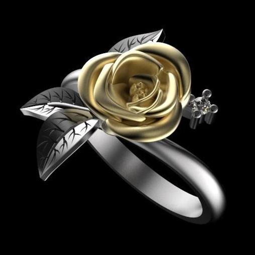 Bague FL-7757 - Argenté / 59mm