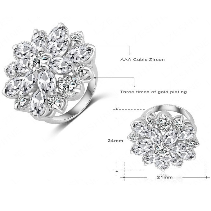 Bague SH-1414 - Multicolore / 59mm
