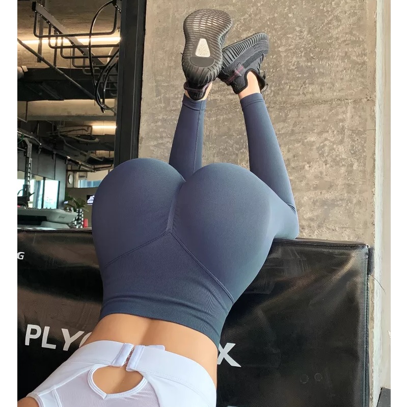 Push Up Leggings Élégant - Bleu / L