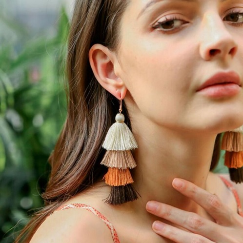 Boucles d'oreilles QU-32604 - Rouge