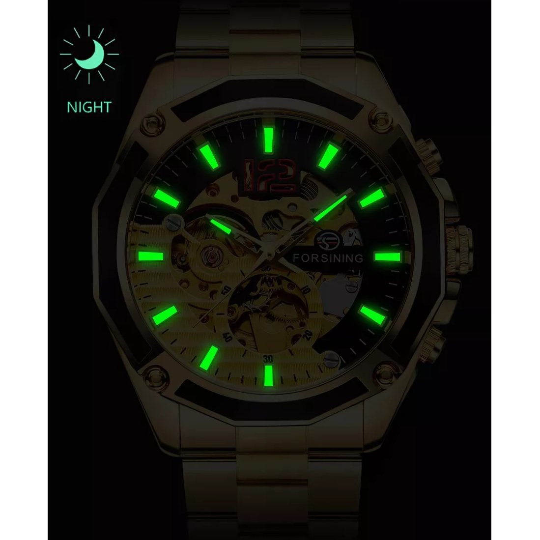 Montre FORSINING RH-42112 - Dorée / 2e qualité
