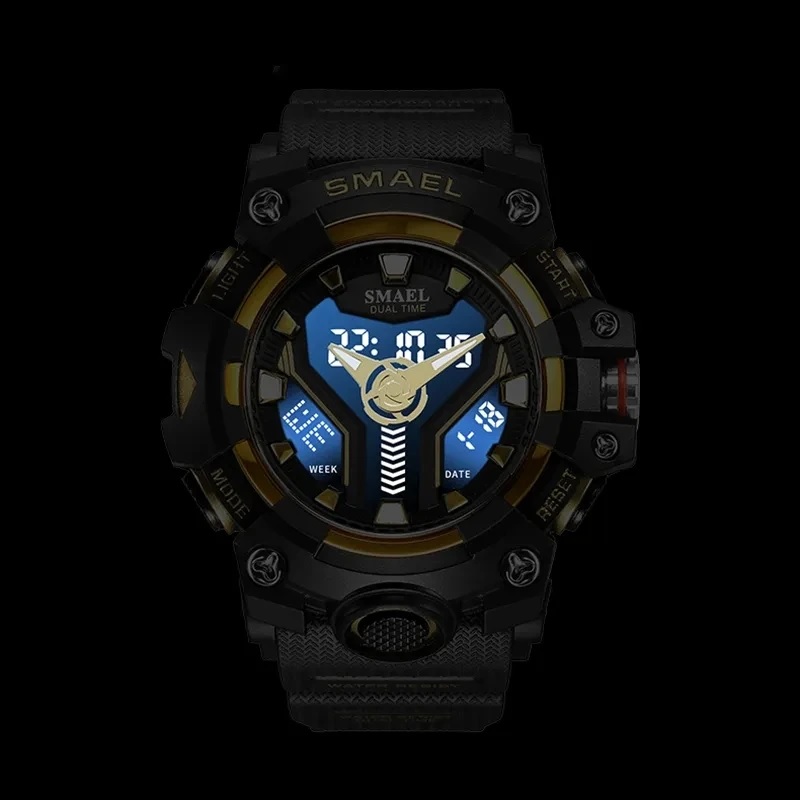 Montre SMAEL FL-29469 - Bleue / Orange