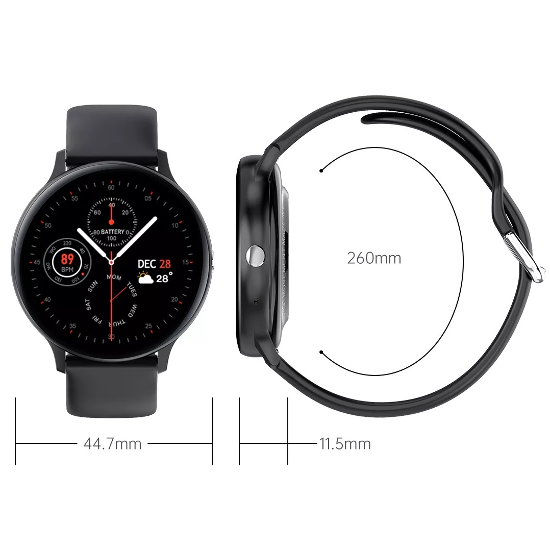 Montre intelligente LIGE - Noire