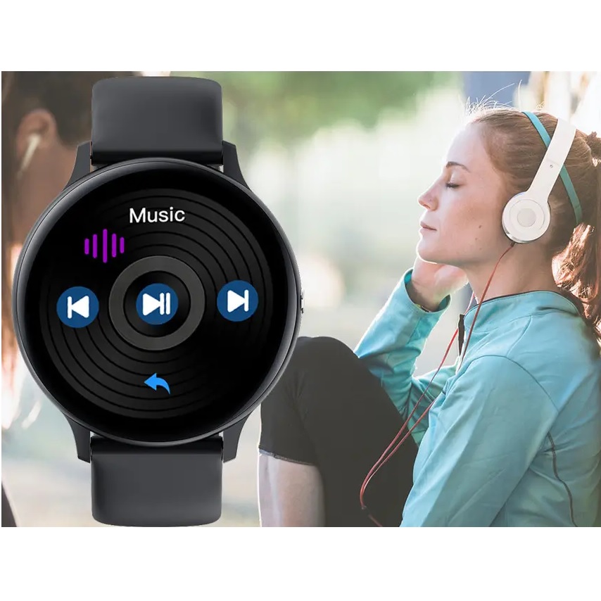 Montre intelligente LIGE - Noire