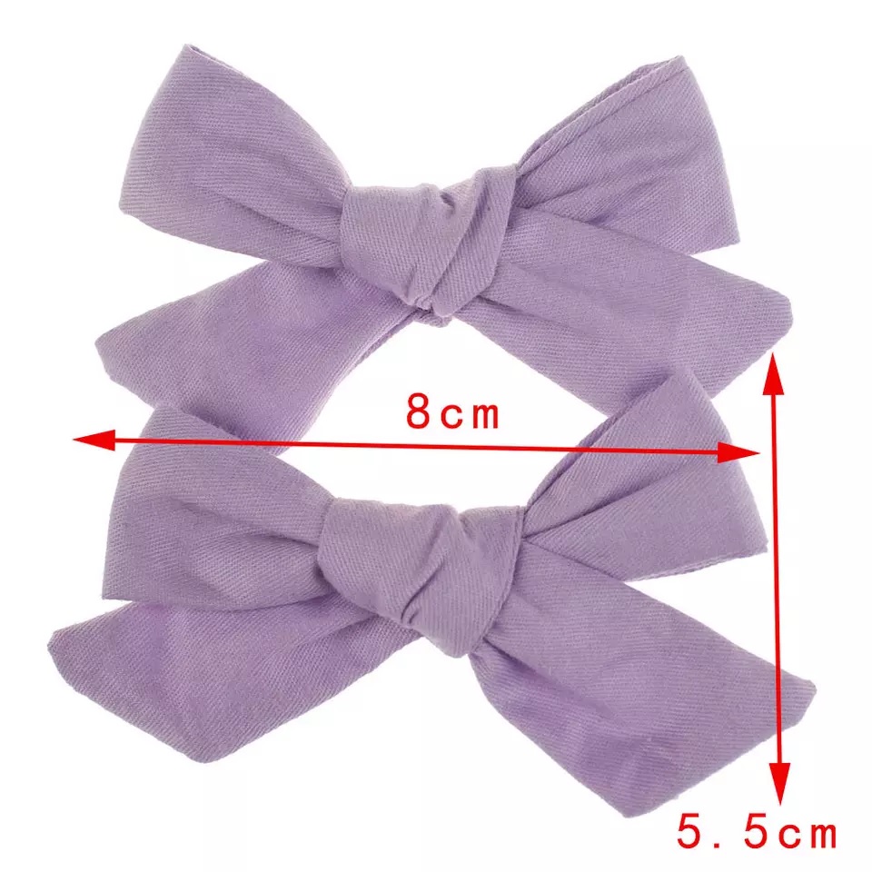 Barrettes Nœuds - Bordeaux