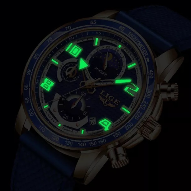 Montre LIGE TA-14656 - Noir / Or