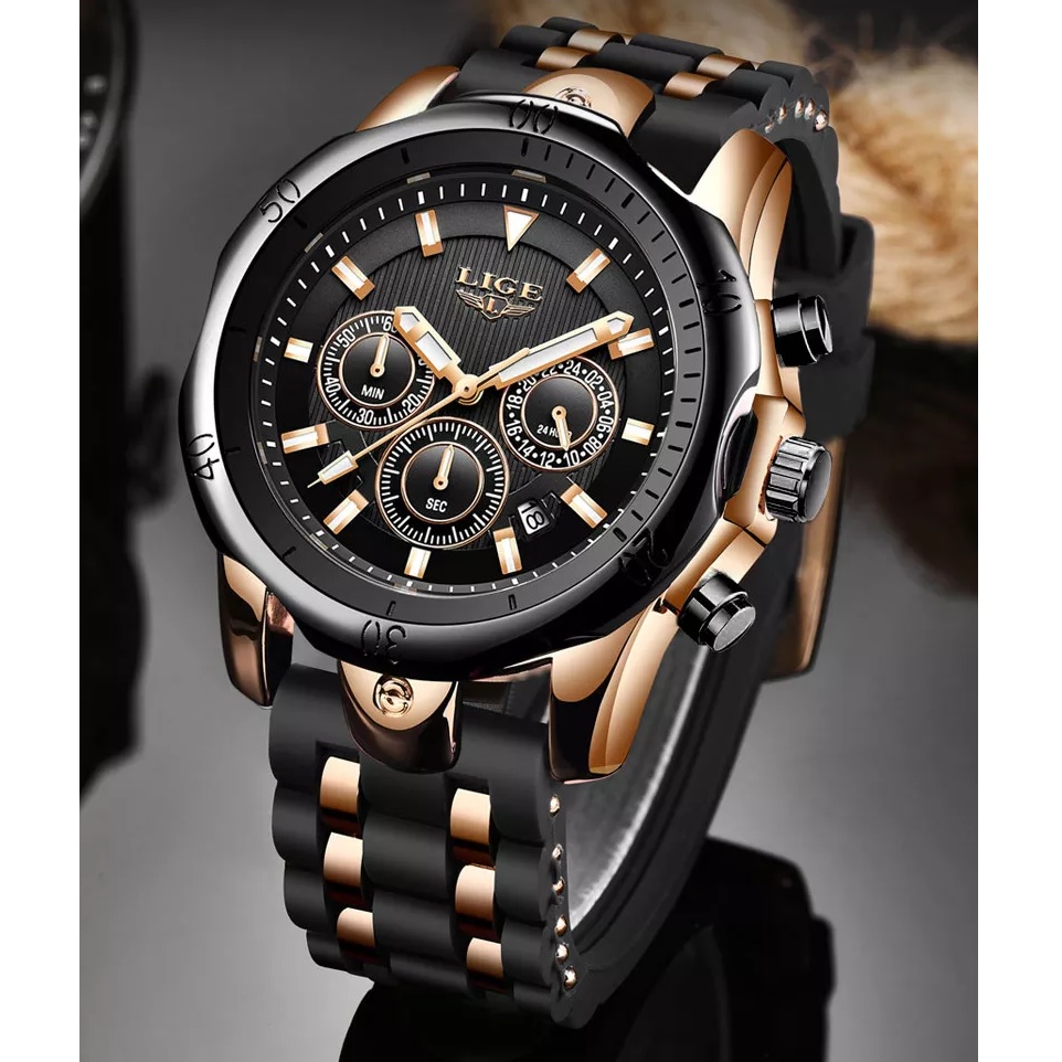 Montre LIGE TE-14650 - Noire