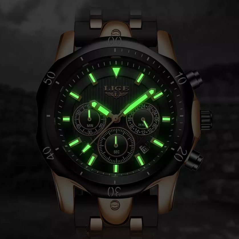 Montre LIGE TE-14650 - Noire