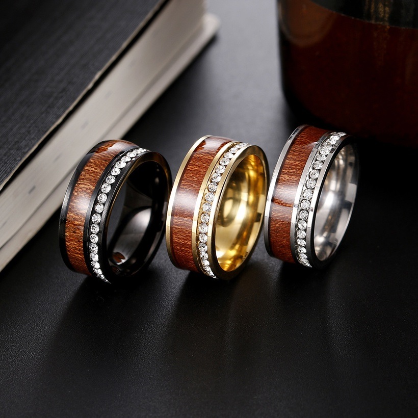 Bague TR-17026 - Doré / Marron / 59mm