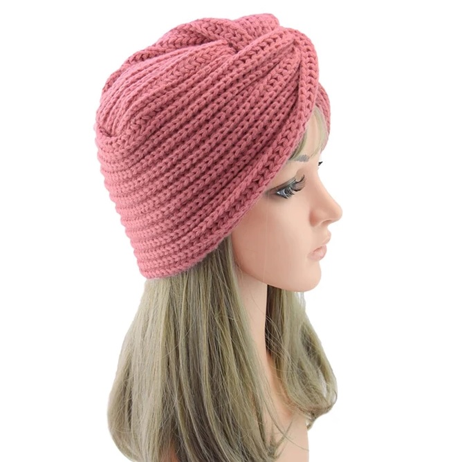 Bonnet Turban - Rose