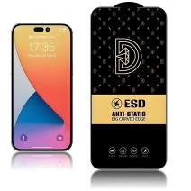 Diamond écran en verre trempé antistatique pour Apple iPhone 13 - Noir