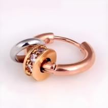 Boucles d'oreilles CA-15304 - Doré / Rose