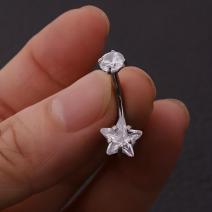 Boucle d'oreille piercing LI-23613 - Argenté / Étoile