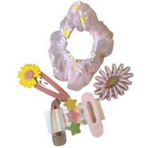 Barrettes et élastiques LI-24136 - Rose
