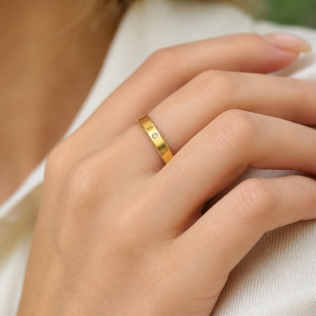 Bague Femme NE-17483 - Or / 55mm