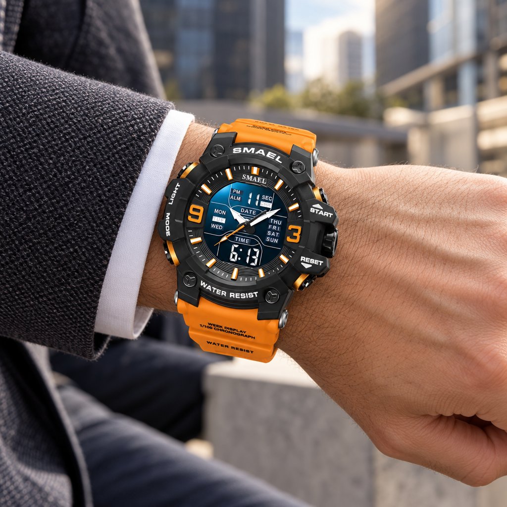 Montre SMAEL TR-29450 - Orange