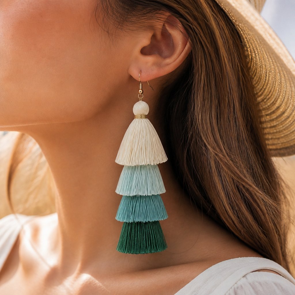 Boucles d'oreilles QU-32607 - Turquoise