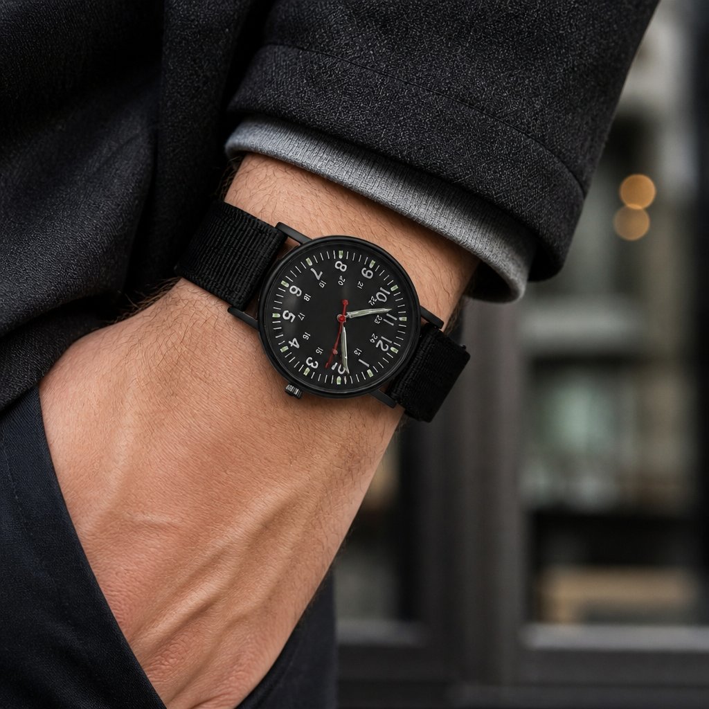Montre RU-33656 - Noire