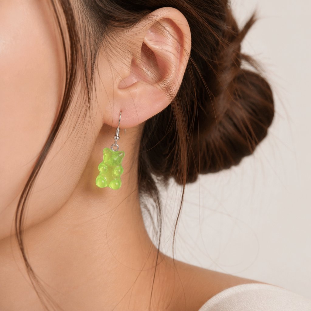 Boucles d'oreilles Bear - Vert