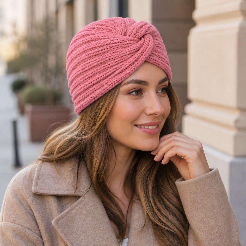 Bonnet Turban - Rose